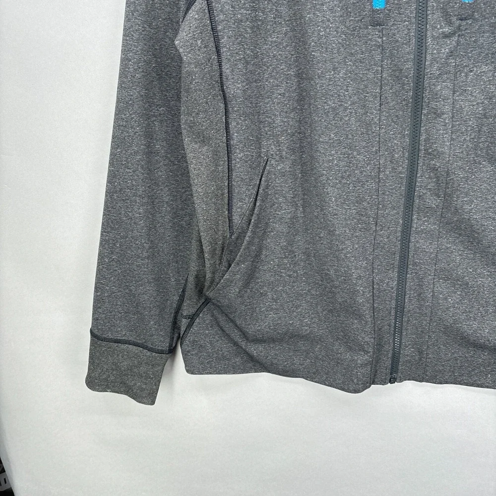 Lululemon‎ Jacket Mens 2XL Full Zip Pockets Gray Shift Running Workout Mock XXL
